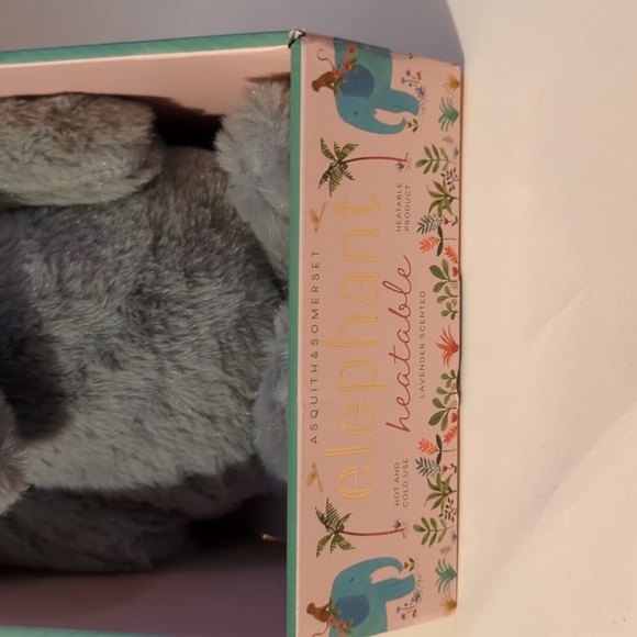 Asquith & Somerset Heatable Elephant Plush Lavender Scent Hot Cold Aromatherapy - Picture 3 of 5